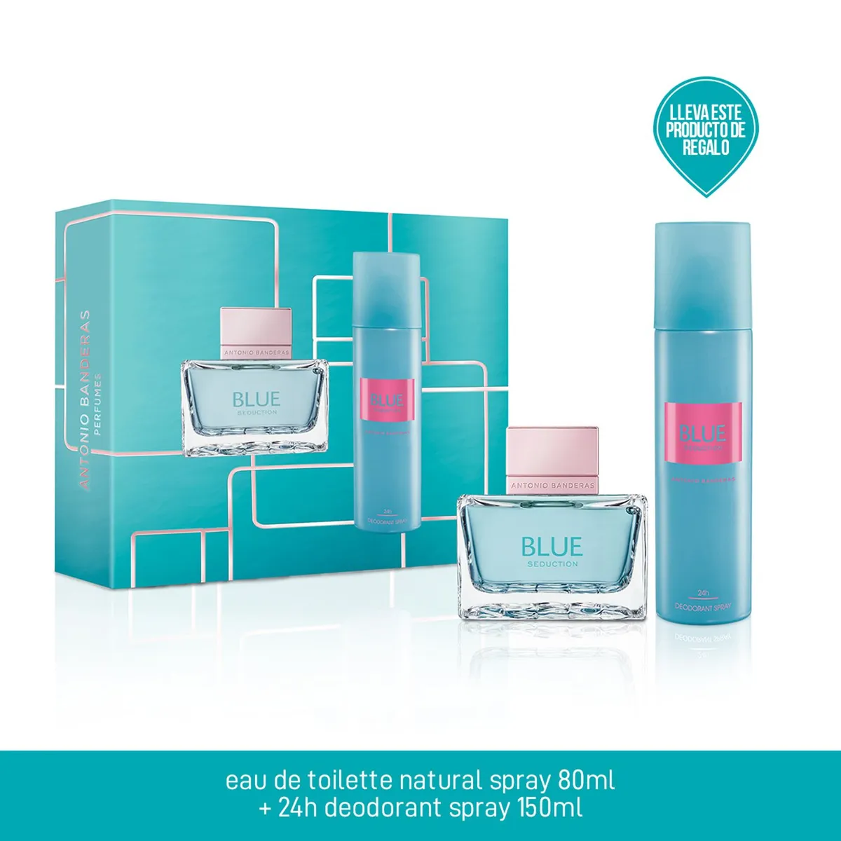 BLEU SEDUCTION DAMA X80ML SET 2 PCS de Antonio Banderas - perfume original 80ml