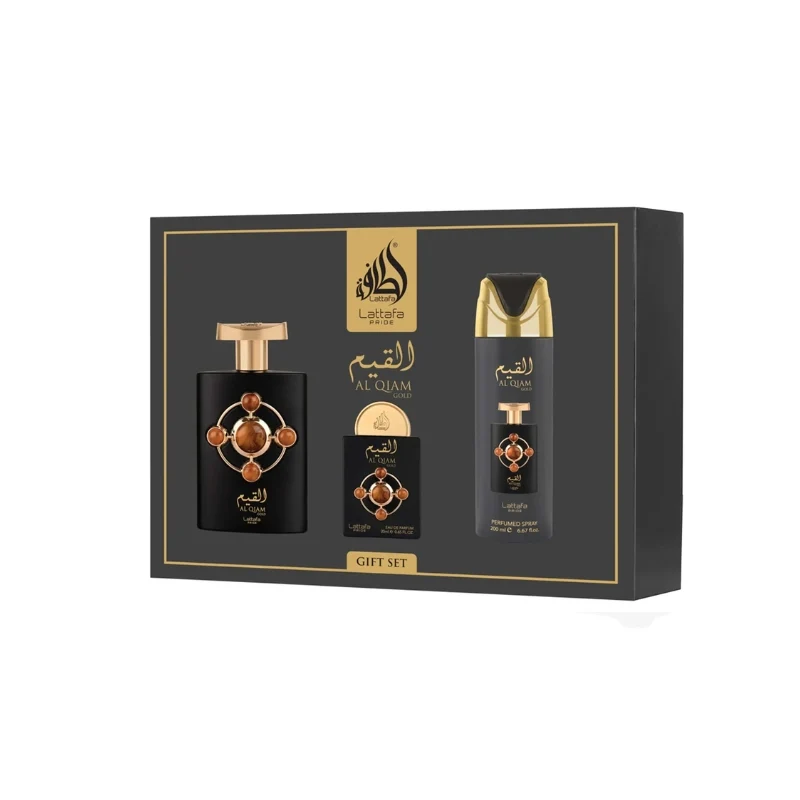 PRIDE AL QIAM GOLD SET X3 PCS de Lattafa - perfume original 100ml